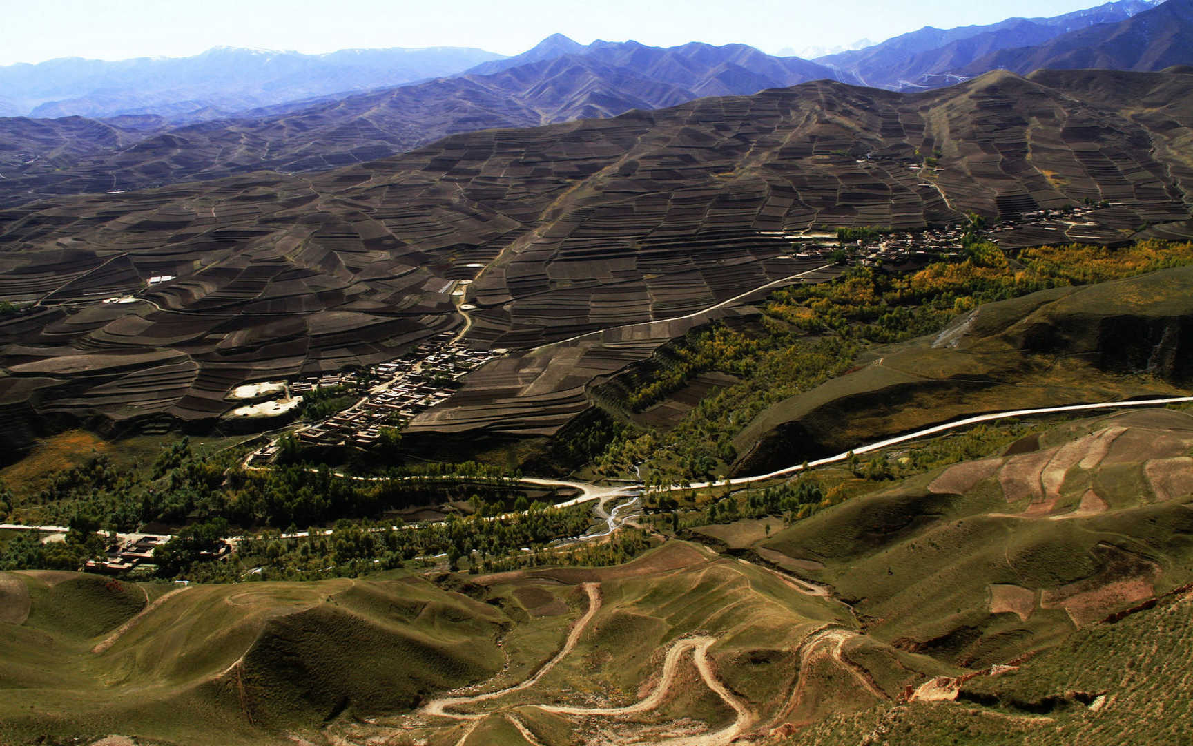 甘肃兰州白塔山风景壁纸