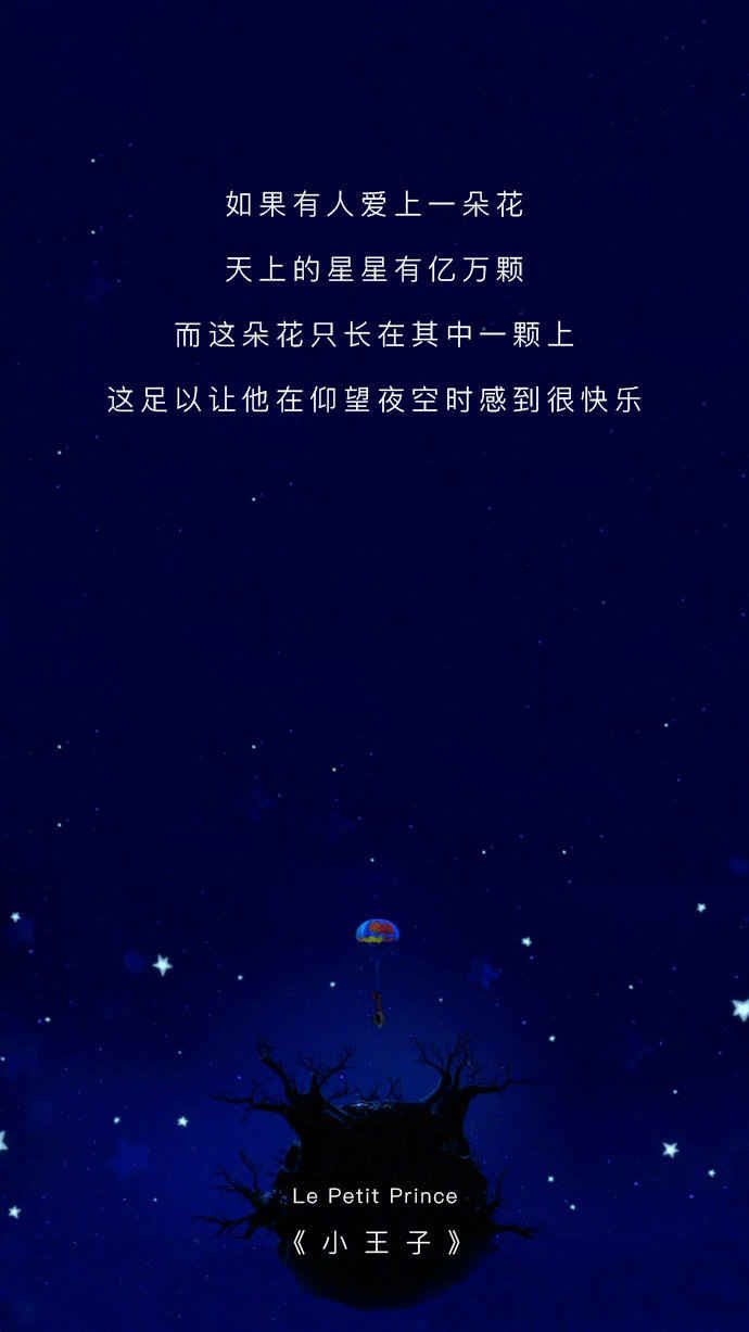 一组文字版《小王子》手机壁纸