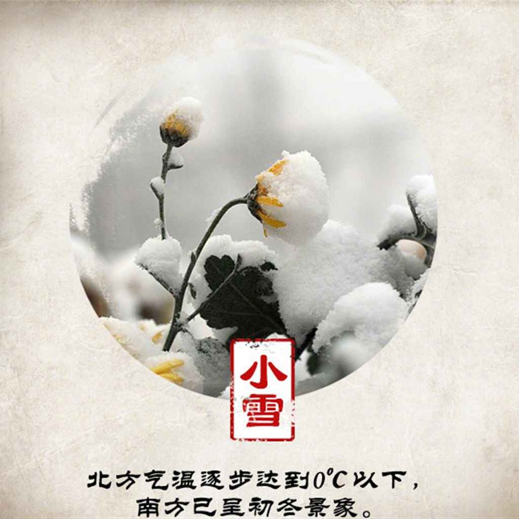 二十四节气之小雪iPad平板壁纸