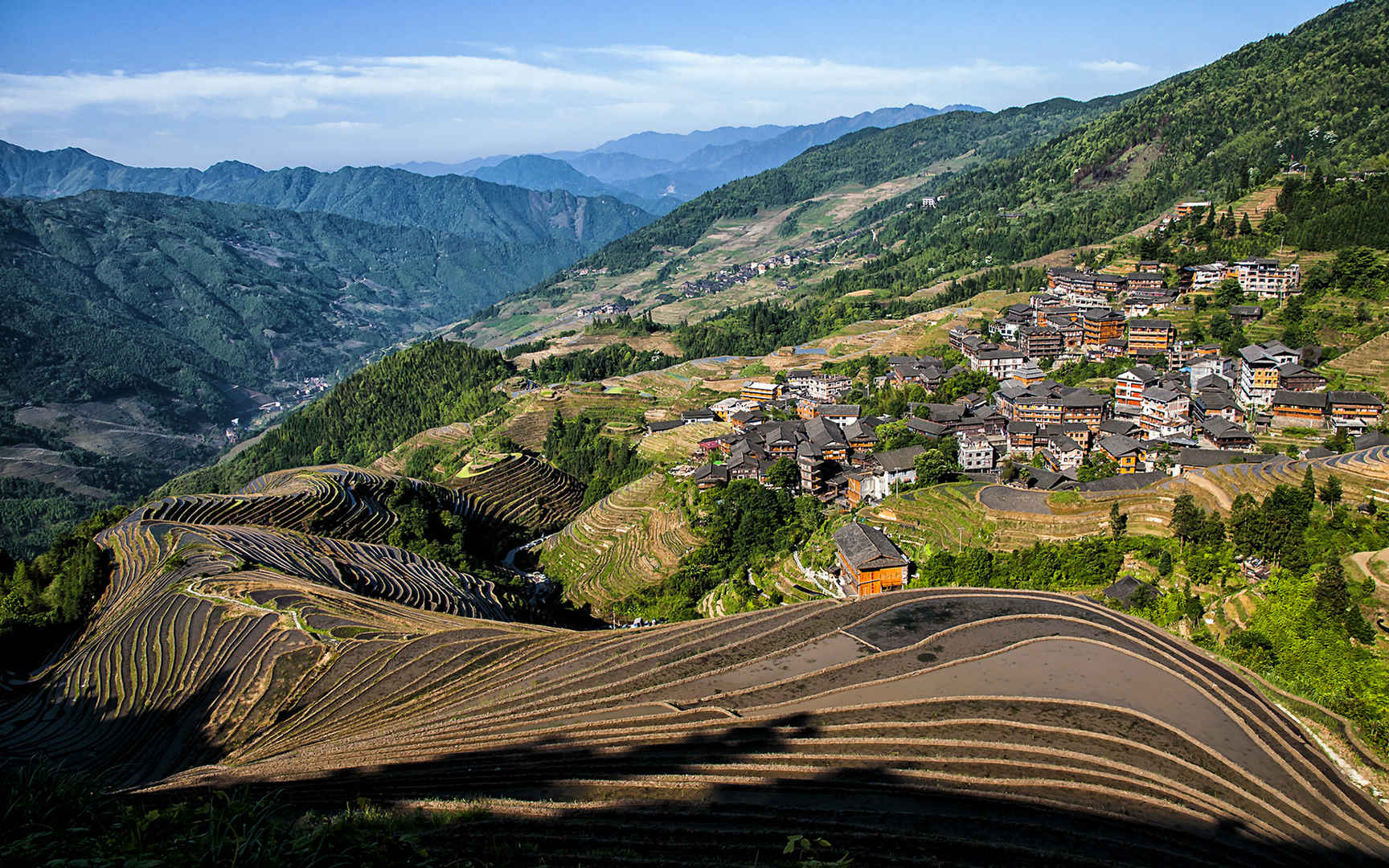 广西龙脊梯田风景图片