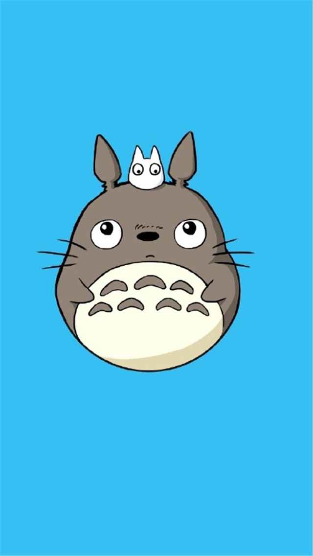 宫崎骏动漫可爱龙猫高清手机桌面壁纸