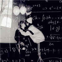 清新情侣数学公式头像 爱情的规律就是我们