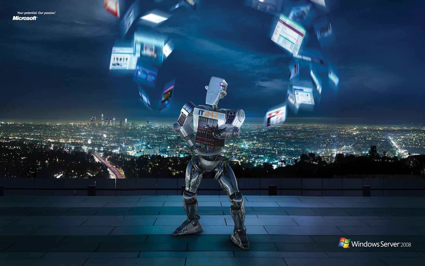 3D机器人windows广告壁纸