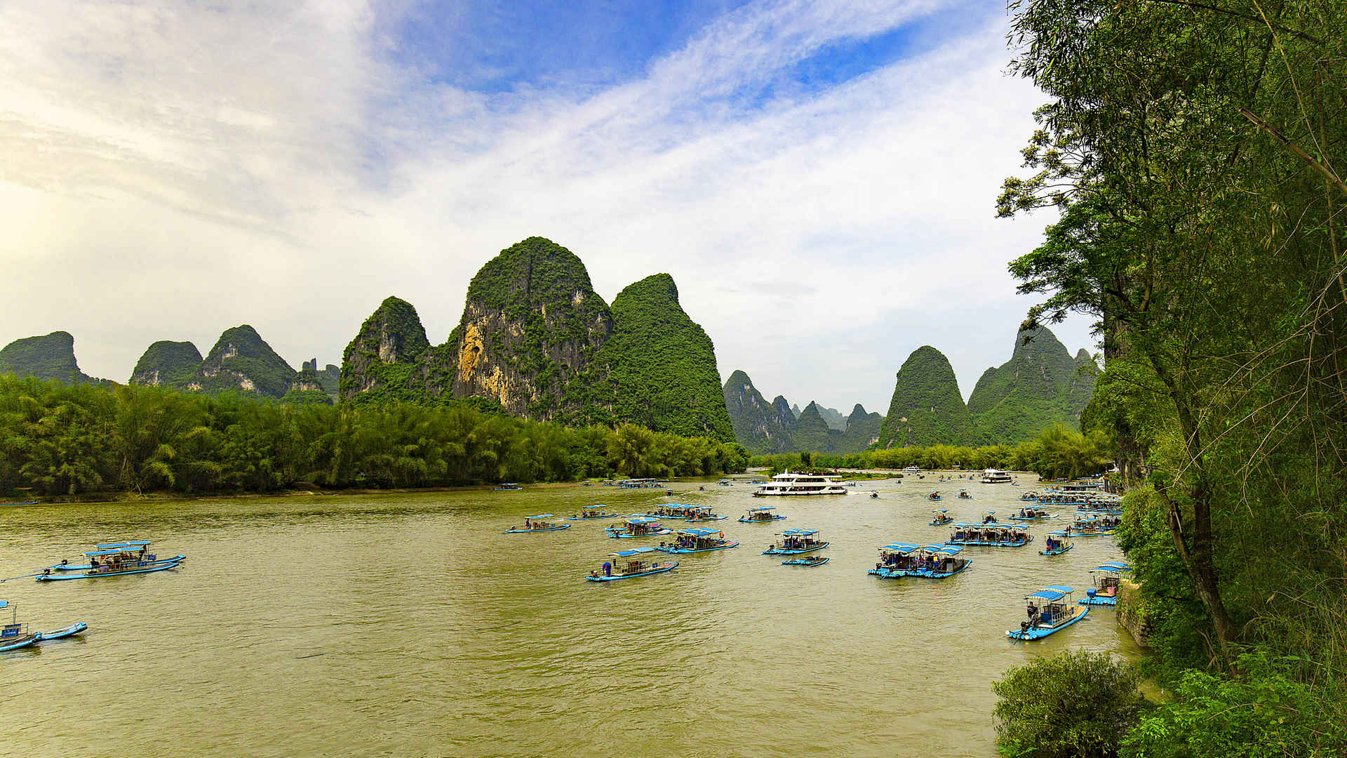 桂林漓江山水图片