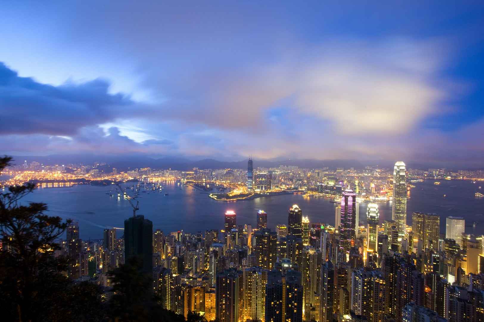 维多利亚港夜景桌面壁纸 第一辑