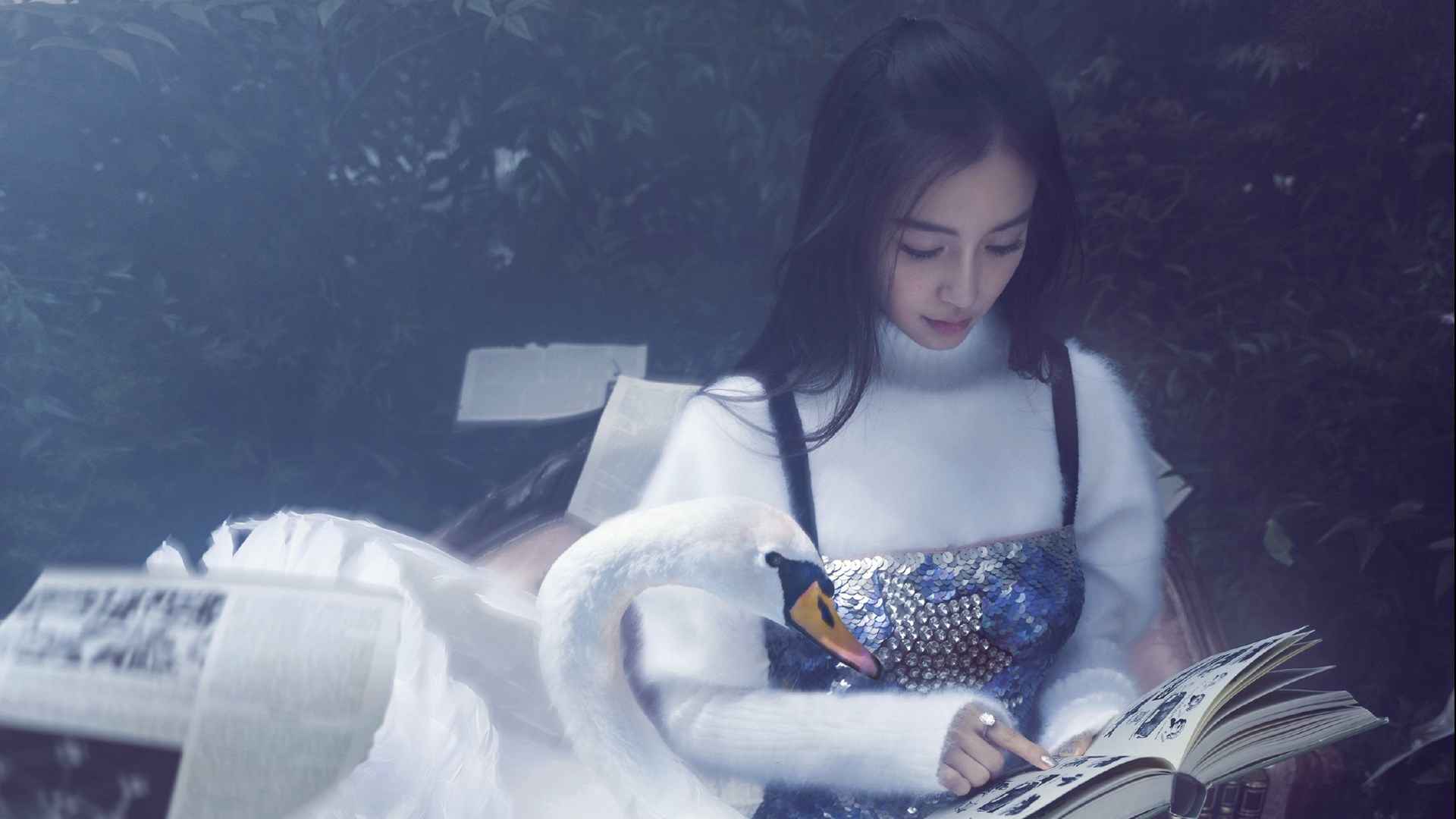 杨颖angelababy《时尚芭莎》写真壁纸