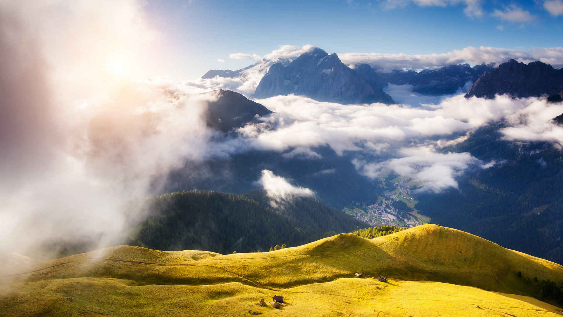 优美高山风景图片