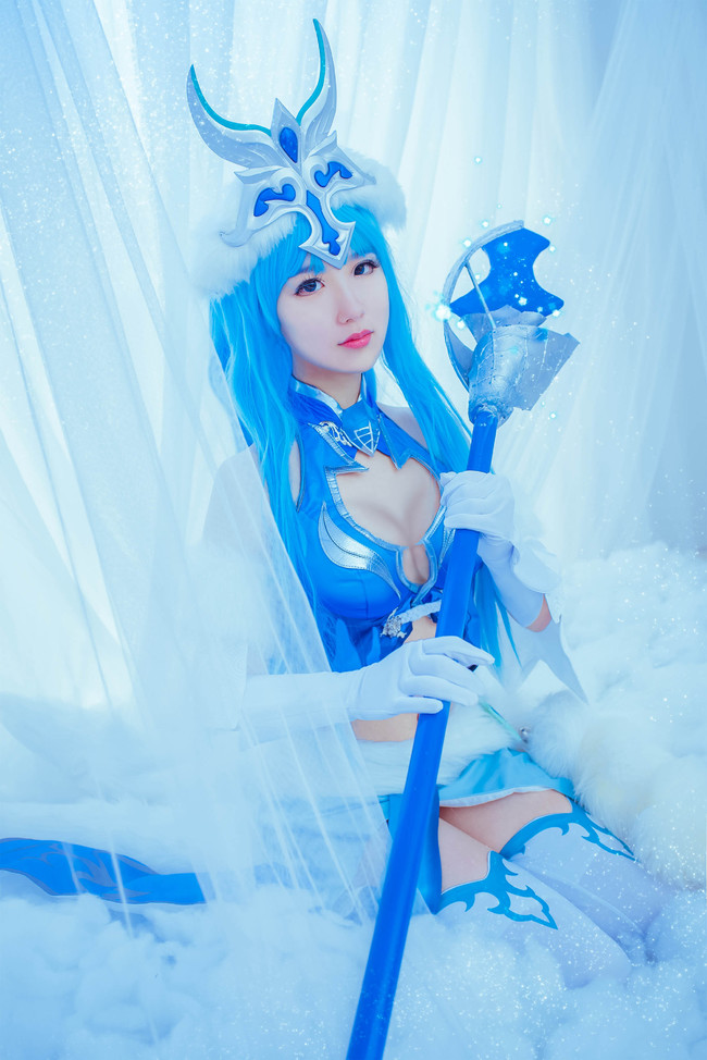 白丝御姐洛白蘋COSPLAY王者荣耀王昭君