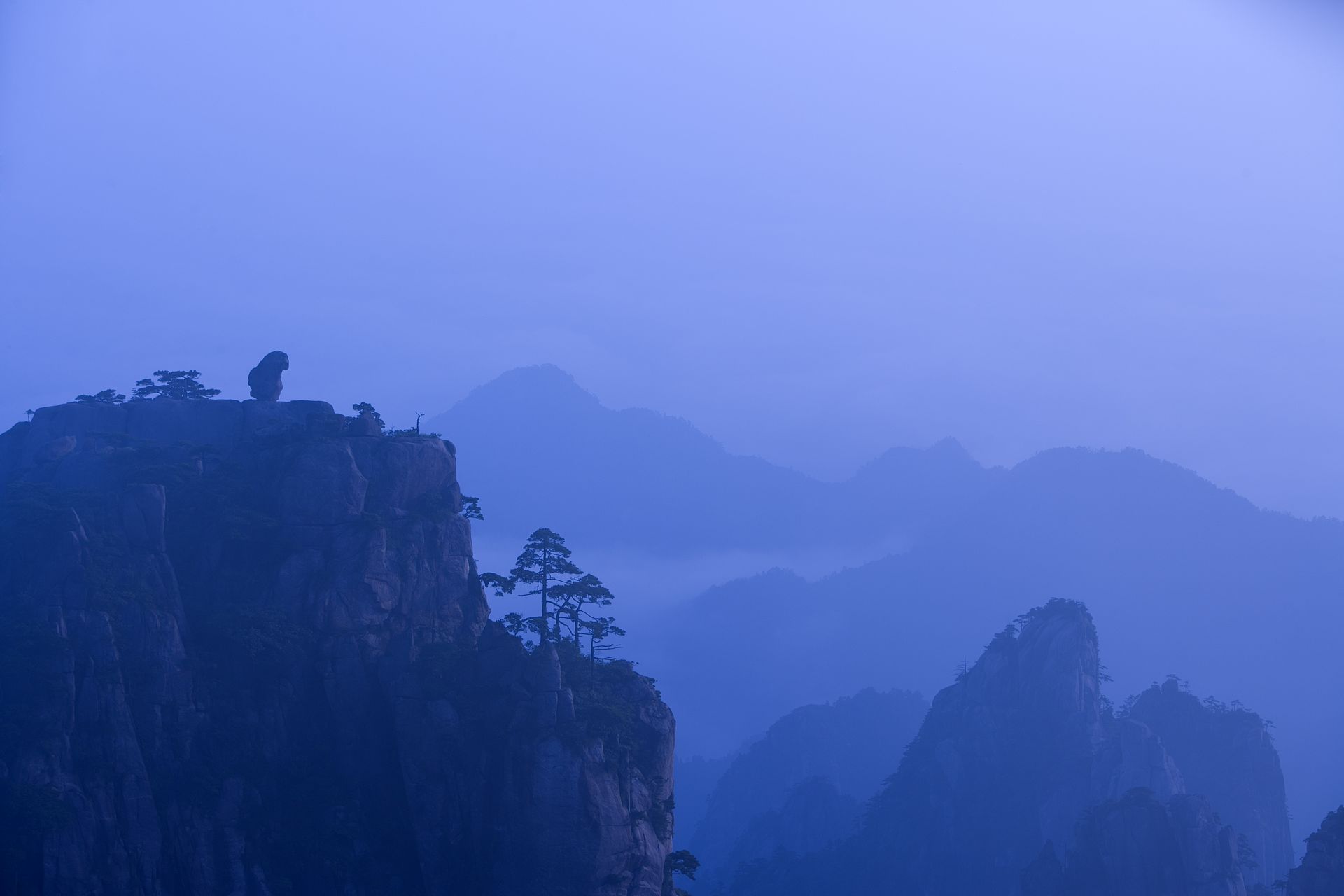 黄山景点云海桌面壁纸