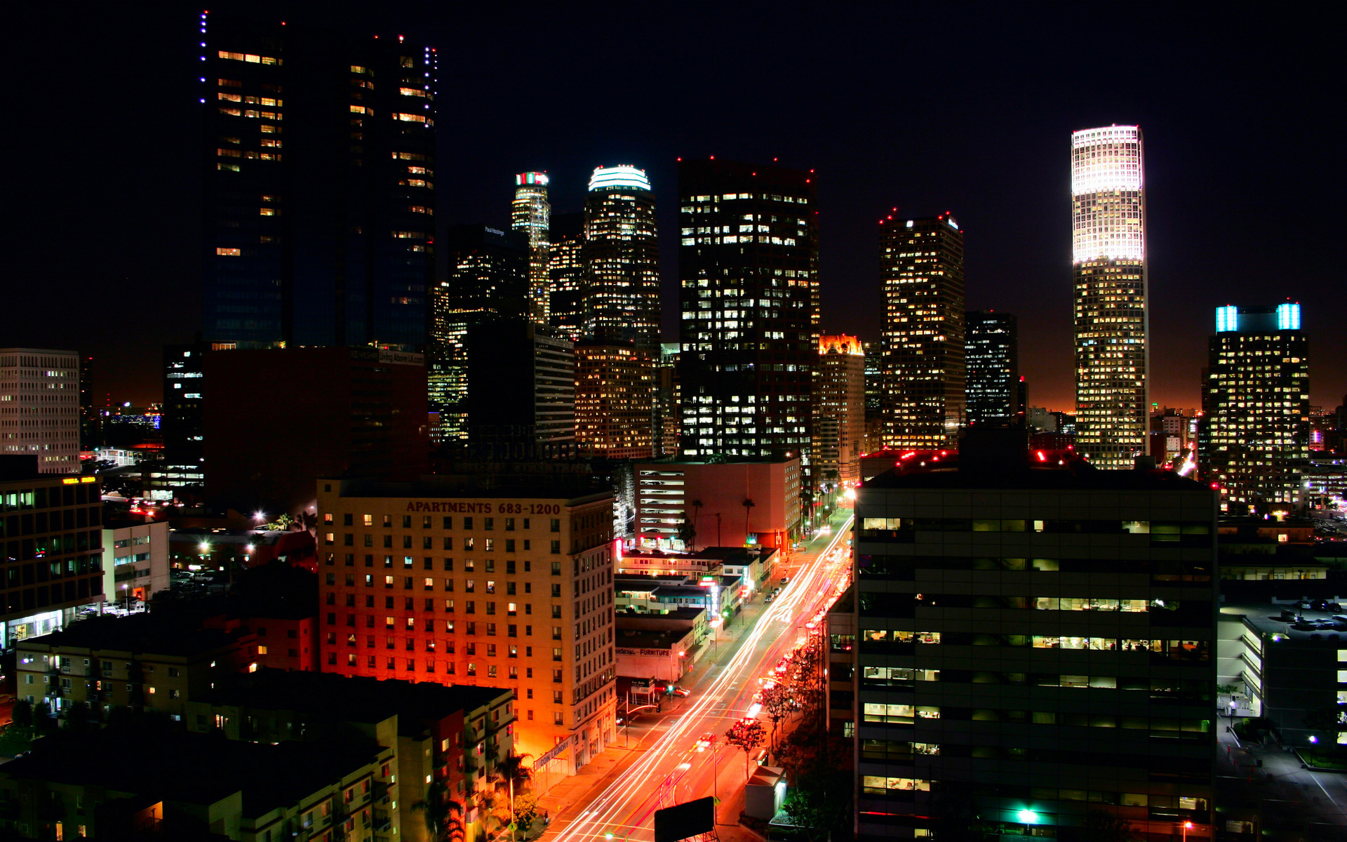 天使之城洛杉矶夜景壁纸
