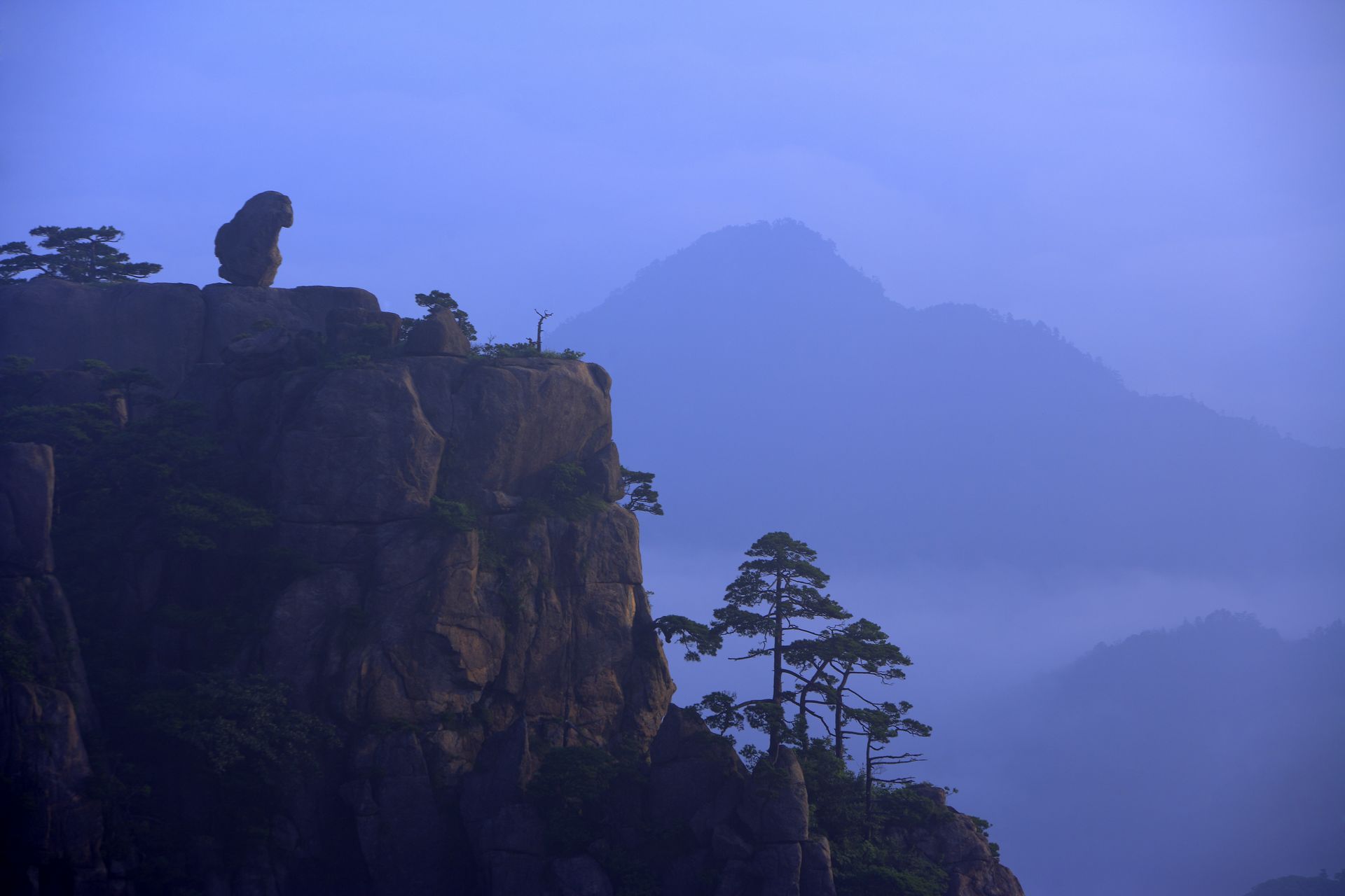 黄山景点云海桌面壁纸