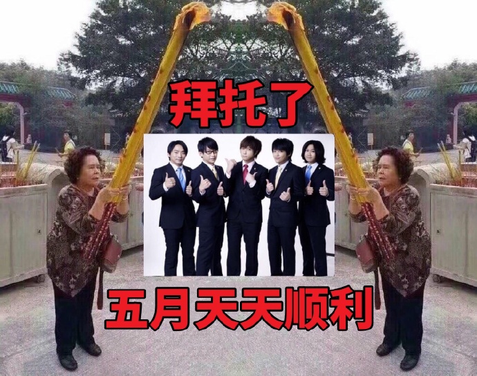 大妈拜香表情包：拜托了X月